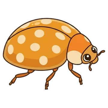 Sticker of 12-spot ladybird