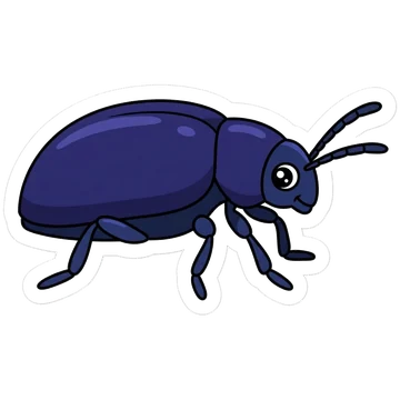 Sticker of Alder leaf beetle