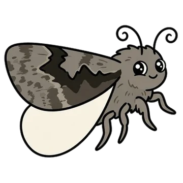 Sticker of Alder moth