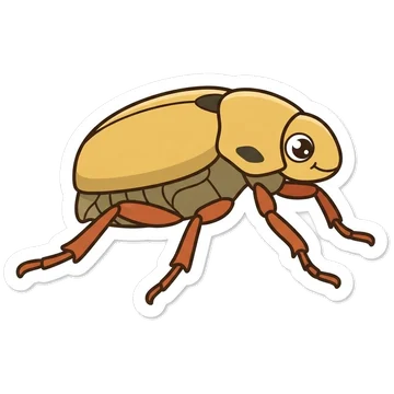 Sticker of American rose chafer
