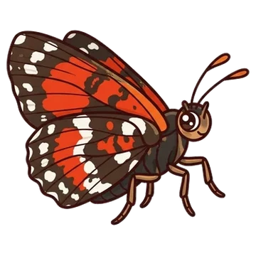 Sticker of Behr's metalmark