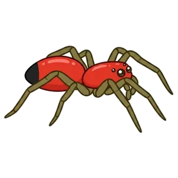 Sticker of Black-tailed red sheetweaver