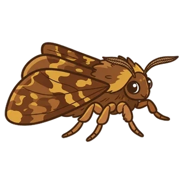 Sticker of Broom moth