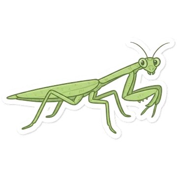 Sticker of Brunner's stick mantis
