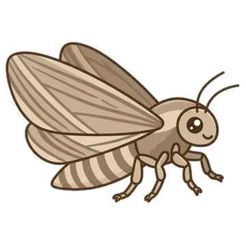 Sticker of Cabbage tree moth