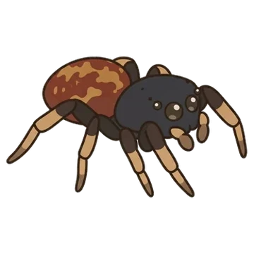 Sticker of Carmine orbweaver