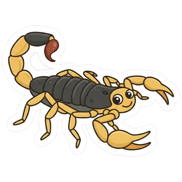 Sticker of Chinese scorpion