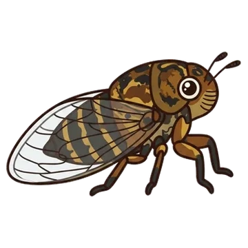 Sticker of Clapping cicada