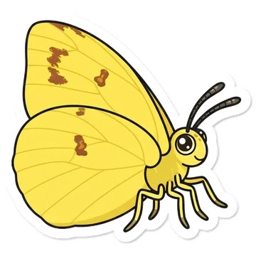 Sticker of Cloudless sulphur