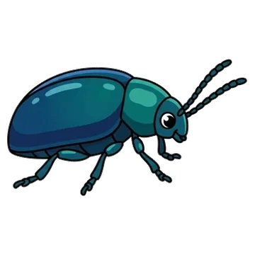 Sticker of Cobalt milkweed beetle
