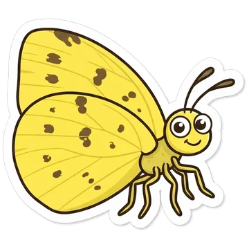 Sticker of Common grass yellow