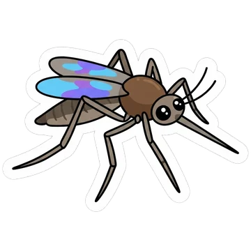Sticker of Common house mosquito