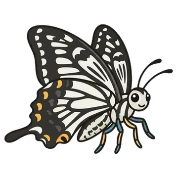 Sticker of Common mime swallowtail