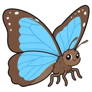 Sticker of Common morpho