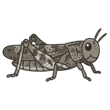 Sticker of Crackling forest grasshopper