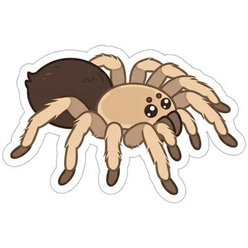 Sticker of Desert blonde tarantula