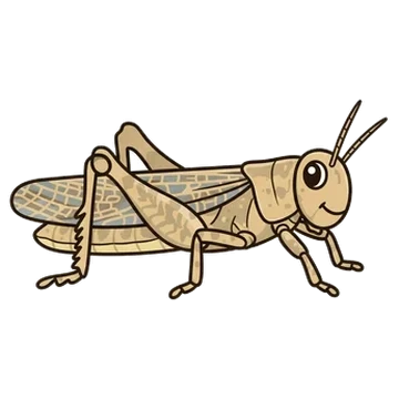 Sticker of Desert sand grasshopper