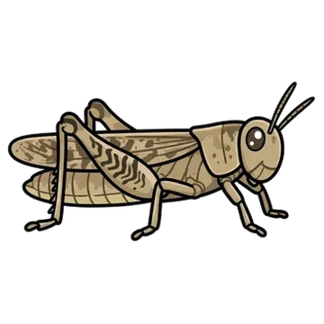 Sticker of Devastating grasshopper