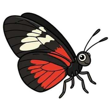 Sticker of Doris longwing