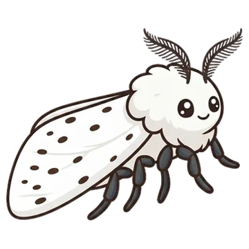 Sticker of Dubious tiger moth