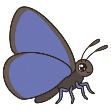Sticker of Dusky large blue