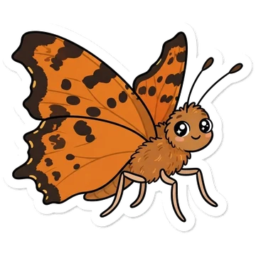 Sticker of Eastern comma