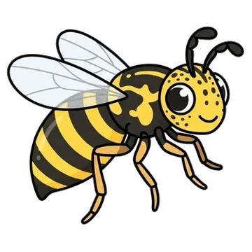 Sticker of Eastern hornet fly
