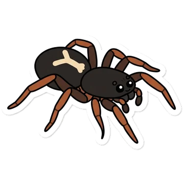 Sticker of Eastern parson spider