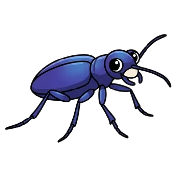 Sticker of Festive tiger beetle
