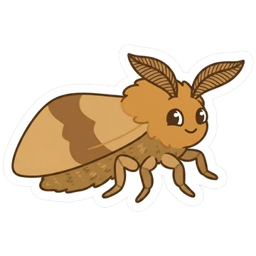 Sticker of Forest tent caterpillar
