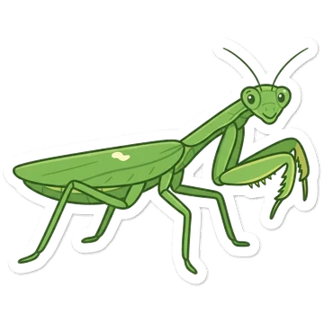 Sticker of Giant African mantis