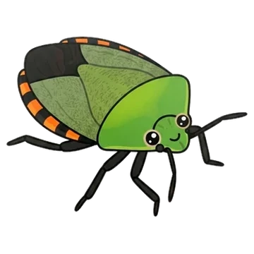 Sticker of Giant shield bug