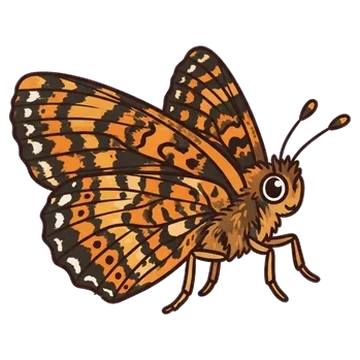 Sticker of Gorgone checkerspot