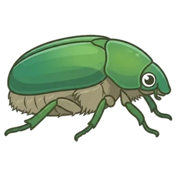 Sticker of Green chafer
