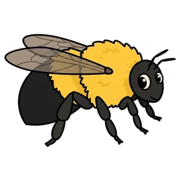 Sticker of Half-black bumble bee