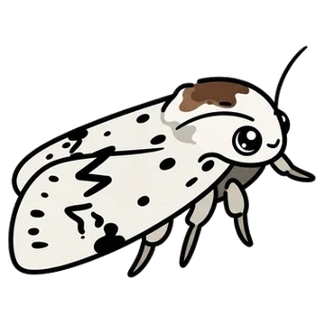 Sticker of Hebrew moth