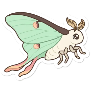 Kleeps: Indian moon moth