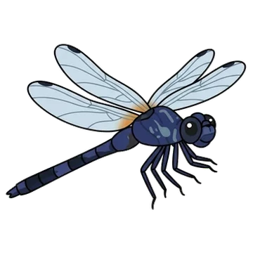 Sticker of Indigo dropwing