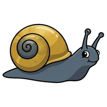 Sticker of Large glass snail