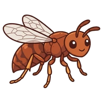 Sticker of Larger empty oak apple wasp