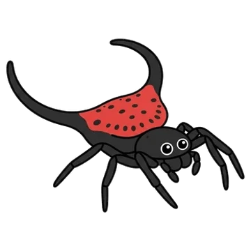 Sticker of Long-horned orbweaver