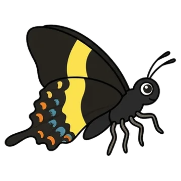Sticker of Magnificent swallowtail