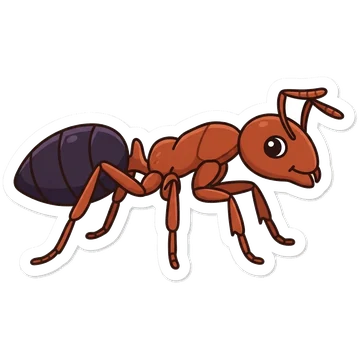 Sticker of Meat ant