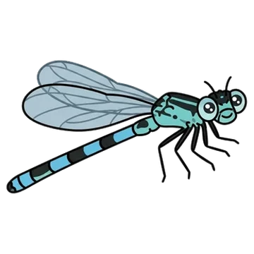 Sticker of Norfolk damselfly