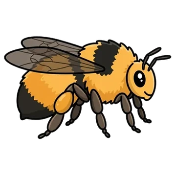 Sticker of Northern amber bumble bee
