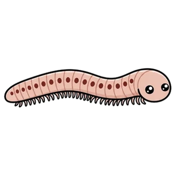 Sticker of Ochre snake millipede