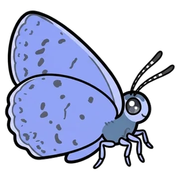 Sticker of Plain hedge blue