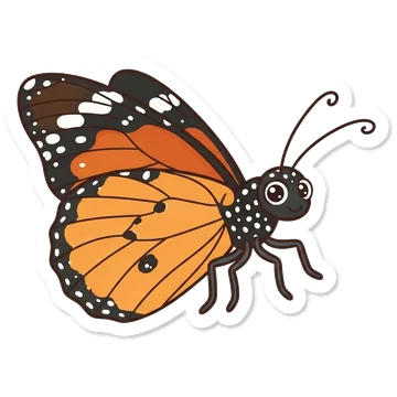 Sticker of Plain tiger