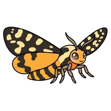 Sticker of Ranchman's tiger moth