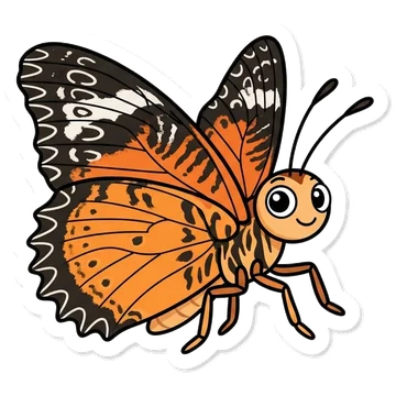 Sticker of Red lacewing